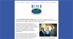 Desktop Screenshot of environmentalstudiesinstitute.org