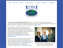 Tablet Screenshot of environmentalstudiesinstitute.org